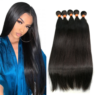 Straight Clip in Hair Extensions 100 Human Hair Cheap Remy Hair Extensions
