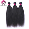 Natural Black Hair Bundles Remy Human Hair Weave Kinky Straight Hair For Weaving