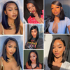 8 To 14Inch 13x4 Lace Front 150% Density Short Side Part Bob Wig