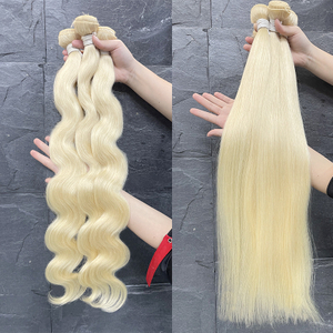 100% Unprocessed Blonde Human Hair Weave Bundles Brazilian Remy Virgin Blonde Body Wave Hair