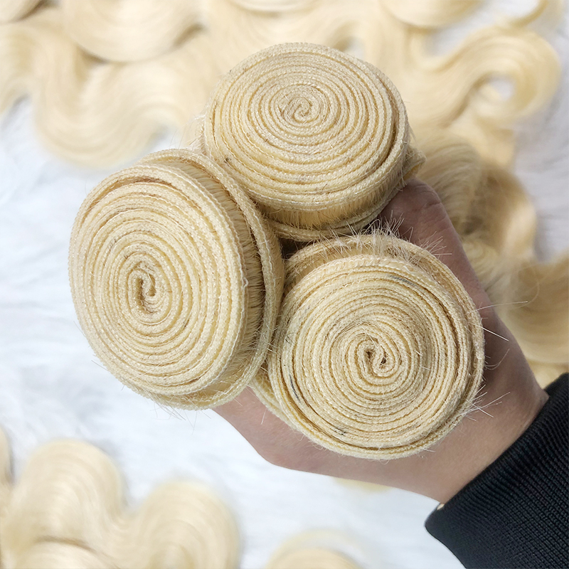 Cheap Affordable 613 Blonde Remy Blonde Human Hair Bundles