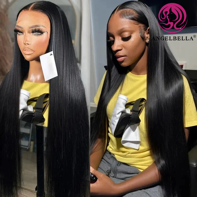 AngelBella Queen Doner Virgin Hair Brazilian Lace Front Wig Human Hair HD Lace Frontal Wigs Lace Front Human Hair Wholesale Virgin Hair Wigs