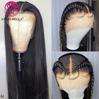 AngelBella Queen Doner Virgin Hair 13X4 Natural Wholesale 100％ Glueless Full HD Lace Human Hair Front Wigs For Black Women