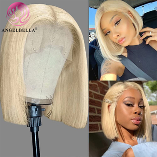 Angelbella Queen Doner Virgin Hair Quality Brazilian 613 Straight 13X4 Hd Lace Frontal Closure Pre Plucked With Edges