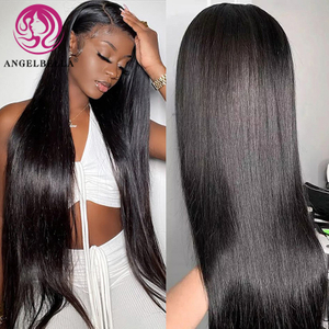 AngelBella Queen Doner Virgin Hair Angelbella 13X4 Full Transparent Hd Lace Frontal Raw Human Hair Wig