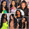 AngelBella DD Diamond Hair Body Wave Lace Front Wig Human Hair Glueless 13X4 HD Lace Wigs