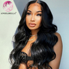 AngelBella Glory Virgin Hair Brazilian Pre Plucked 13x4 Body Wave HD Lace Front Human Hair Wigs