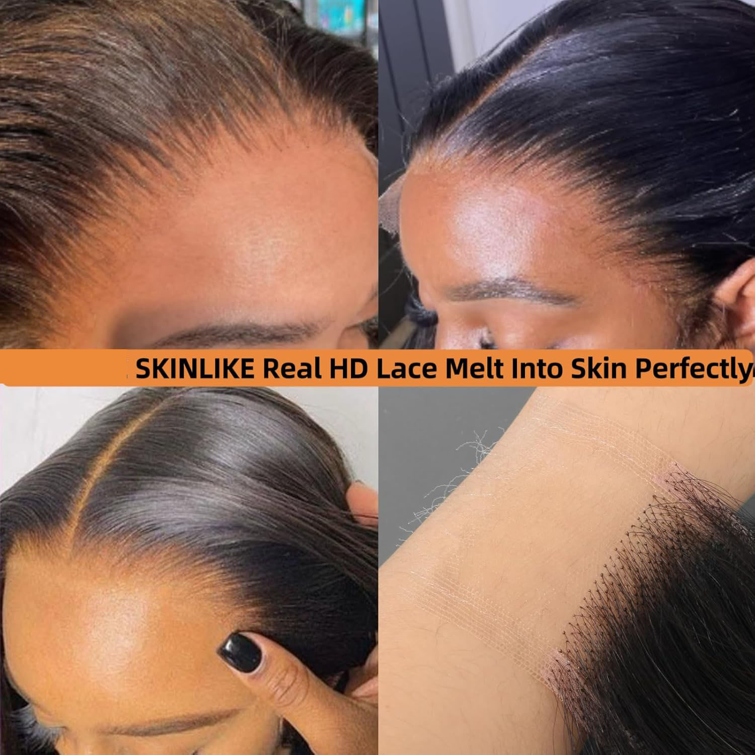 2022 6X6 Lace Closure Human Hair Transparent Lace Free Part Silky Straight With Baby Hair