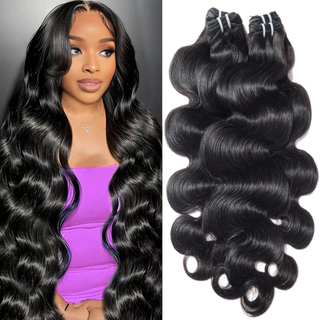 AngelBella Wholesale Indian Virgin Human Hair Bundles Double Drawn Hair Extensions Body Wave Bundles Extension Vendors