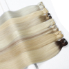 Wholesale Brazilian 100% Raw Virgin Hair Cuticle Aligned Bone Straight Soft Hand Tied Styles Dyed Light Color Natural Genius
