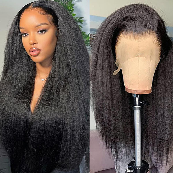 Kinky Straight Lace Front Wigs