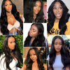 Wholesale Hair Vendor Transparent 180% Density Lace Front Wig Body Wave Human Hair Brazilian Virgin 4x4 Lace Closure Wigs