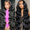 Wholesale Brazilian Virgin Hair 180% Density Transparent Glueless Body Wave 4x4 5x5 Lace Closure Human Hair Wig for Black Women