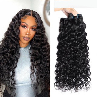 High Quality Raw Vietnamese Hair Bundles Water Wave Indian Hair Supplier Original Human Natural Hair Extensions Bundles