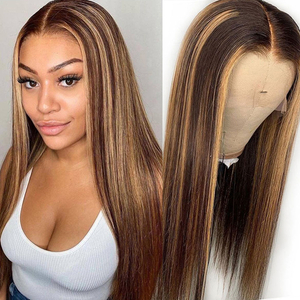 Honey Highlight Best Lace Front Human Hair Wig Real Hair Wigs for Women
