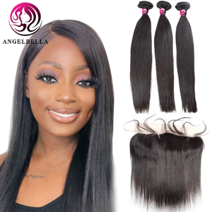 13x4 Lace Frontal with Bundles Remy Hair