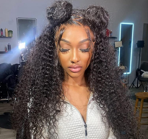 13x4 LACE FRONT WIG DEEP CURLY 150% DENSITY PRE-PLUCKED
