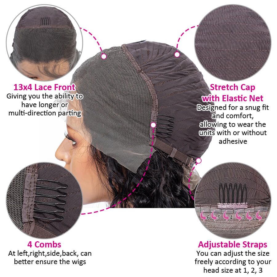 Transparent Lace Frontal Body Wave Human Hair Lace Front Wigs