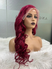 Burgundy 99J Red Color Body Wave Wig Lace Front Wigs