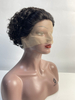 Short Curly Wig Human Hair Pixie Cut Kinky Curly Human Hair Lace Part Wigs 