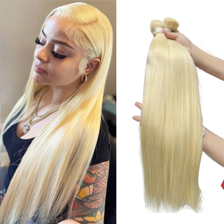 The Best 613 Blonde Brazilian Hair Weave Bundles with Closure