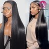 AngelBella Queen Doner Virgin Hair 13X4 Straight 1B# Human Hair HD Lace Wig Cuticle Aligned Hair Wigs