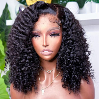 AngelBella DD Luxury Hair Human Hair Natural Transparent Lace Frontal Wig Raw Virgin Human Hair Lace Front Wig