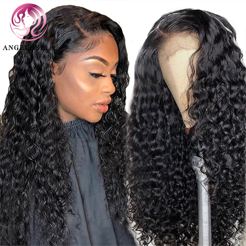 AngelBella DD Diamond Hair 13x4 HD Lace Frontal Wig Water Wave Lace Front Human Hair Wigs