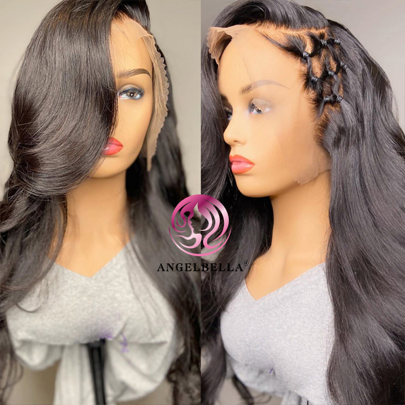 Angelbella Queen Doner Virgin Hair 13x6 Brazilian Glueless Body Wave Hd Lace Front Human Hair Wigs