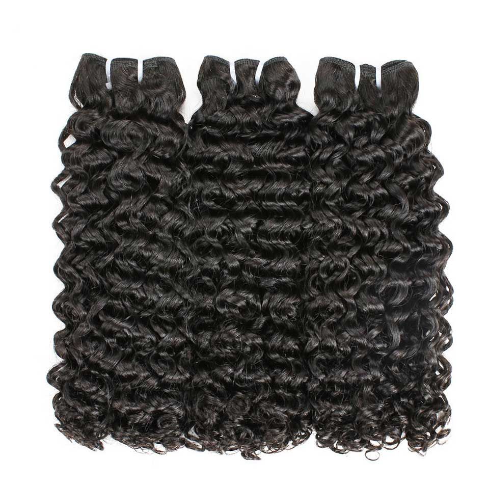 AngelBella Wholesale Price Brazilian Human Hair Vendor Curly Wave Extensions Double Drawn Human Hair Bundles for Black Women