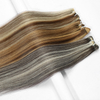 Wholesale Raw Virgin Hair Extensions 100% Raw Virgin Bone Straight Brazilian Hair Weft Hand Tied Cuticle Aligned Natural Style