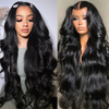 AngelBella Wholesale Long Body Wave Transparent Lace Frontal 4X4 Lace Closure Brazilian Raw Human Hair Wig