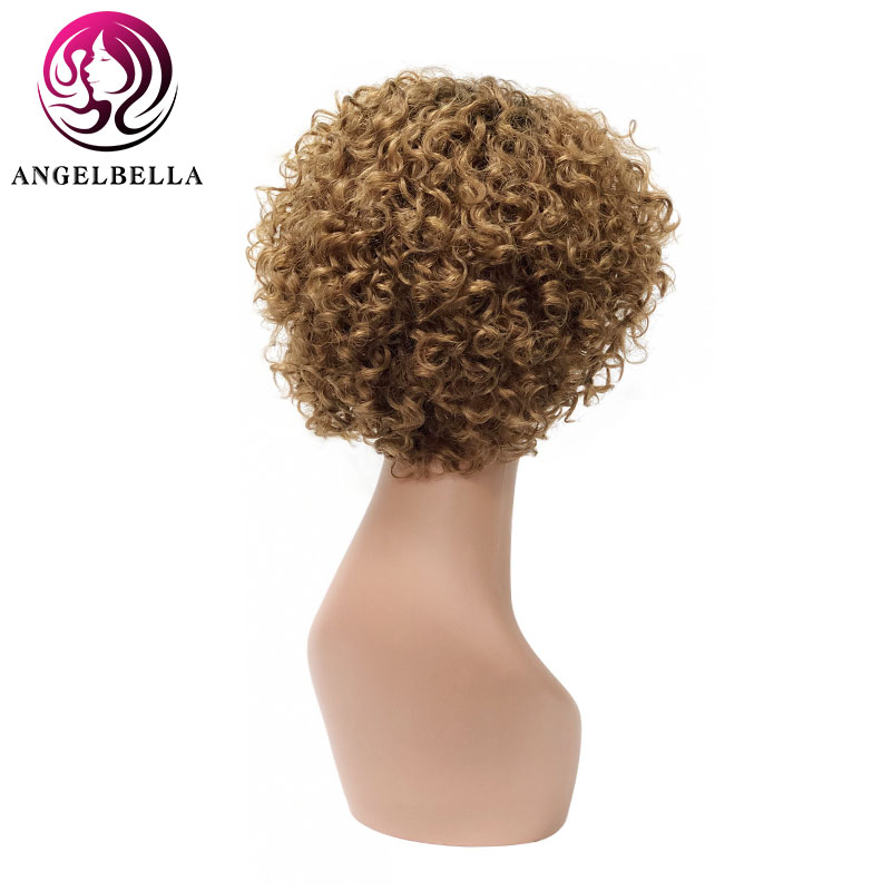Deep Curly Short Wigs 10 Inches Human Hair Curly Wigs Remy Hair Wig for Black Women