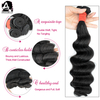 Remy Hair Vendors Super Double Drawn Deep Wave Funmi Hair Weave