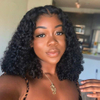 Angelbella 4x4 Lace Closure Wigs Water Wave Bob Wig