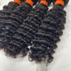 Angelbella Hair 10A Grade Brazilian Deep Wave Human Hair 100% Unprocessed Remy Human Hair Natural Black Color (14 Inch)
