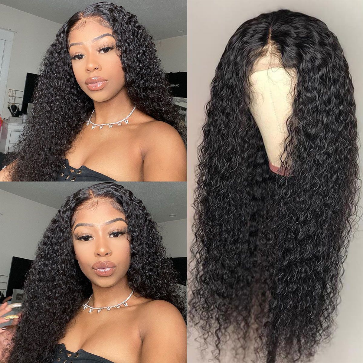 Pre Plucked Hd Swiss Transparent Lace Closure Human Hair Wig