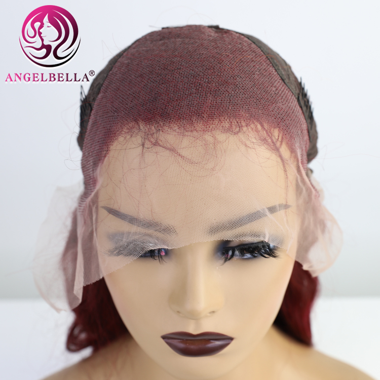 180% Density 99J Burgundy Lace Front Wigs Human Hair Colored Body Wave 13x4 Burgundy Wig Human Hair For Women