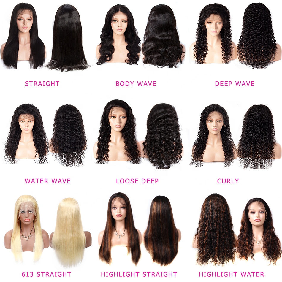 13x6 Frontal Brazilian Glueless Cheap Lace Front Human Hair Wigs