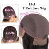Transparent Lace Front Wigs Human Hair 13x4x1 T Part Bob Wigs