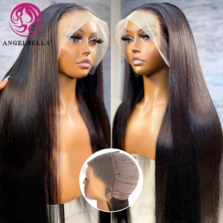 AngelBella Queen Doner Virgin Hair Raw Vietnamese Human Hair 13X4 Real Glueless Hd Lace Frontal Wigs