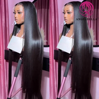 AngelBella Queen Doner Virgin Hair Raw Cuticle Aligned Virgin Raw Indian Hair HD Lace Human Wig