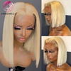 Angelbella Queen Doner Virgin Hair Quality Brazilian 613 Straight 13X4 Hd Lace Frontal Closure Pre Plucked With Edges