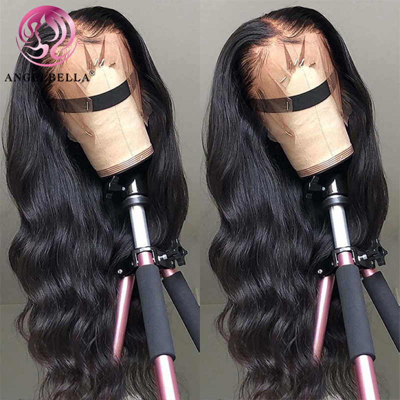 AngelBella DD Diamond Hair 13x4 HD Lace Front Wigs Brazilian Body Wave Human Hair Wigs For Black Women