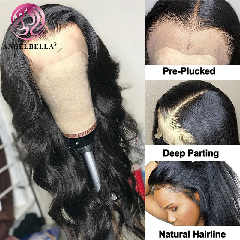AngelBella DD Diamond Hair 13X4 Body Wave Lace Front Wig Real Human Hair Wigs Wholesale