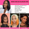 Wholesale Natural Color 10 Inches Glueless Lace Front Wig 180% Density Straight Short Human Hair Lace Frontal Bob Wigs for Women