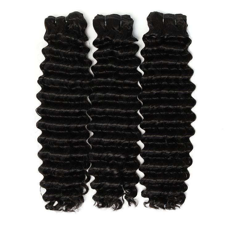 Angelbella Wholesale Natural Color Brazilian Virgin Hair Vendor Double Drawn Deep Wave Human Hair Weave Extension Bundles for Black Women