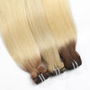 Wholesale 100% Raw Virgin Human Hair Hand Tied Weft Cuticle Aligned Bone Straight Quality Dyed Natural Style Softness Advantage