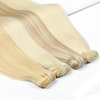 Wholesales Brazilian Hair Weft 100% Raw Virgin Cuticle Aligned Bone Straight Soft Hand Tied Styles Dyed Light Color Natural