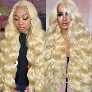 13x4 30 Inch 180% Density Lace Frontal Wig Blonde Body Wave Transparent Lace Front Wigs Human Hair for Black Women